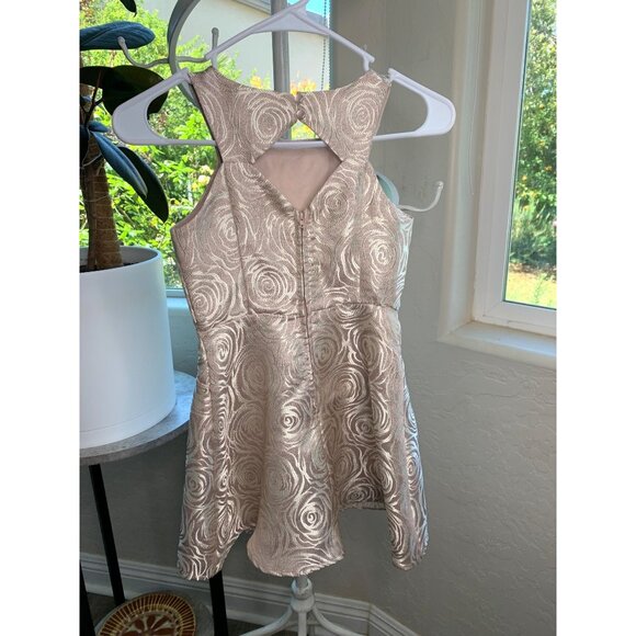Girls Youth Zunie Pink Jacquard Dress Fit & Flare Size 7 Metallic NWOT 7113 - Picture 12 of 12